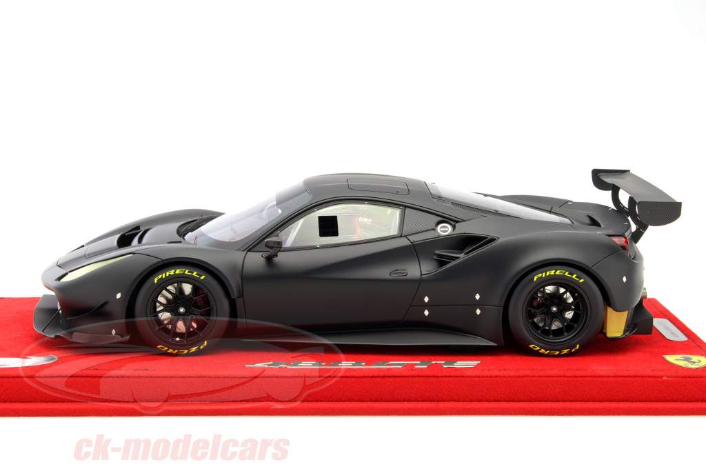 Ferrari 488 GTE Konstruktion år 2015 måtte sort 1:18 BBR