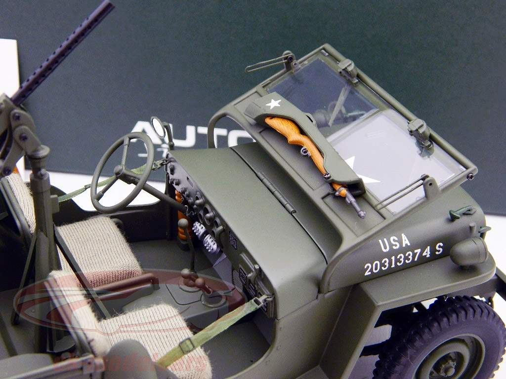 AUTOart 1:18 軍隊でのウィリスジープアメリカ陸軍アクセサリー