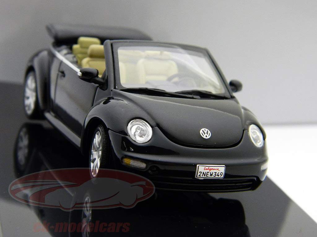 【美品】Volkswagen The Beetle Cabriolet 1/43 AutoArt 1/43 VW New Beetle Cabriolet - Alaska Green Metallic