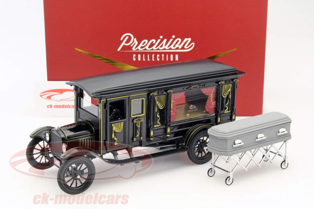 Ford Model T Hearse год 1921 черный 1:18 Greenlight