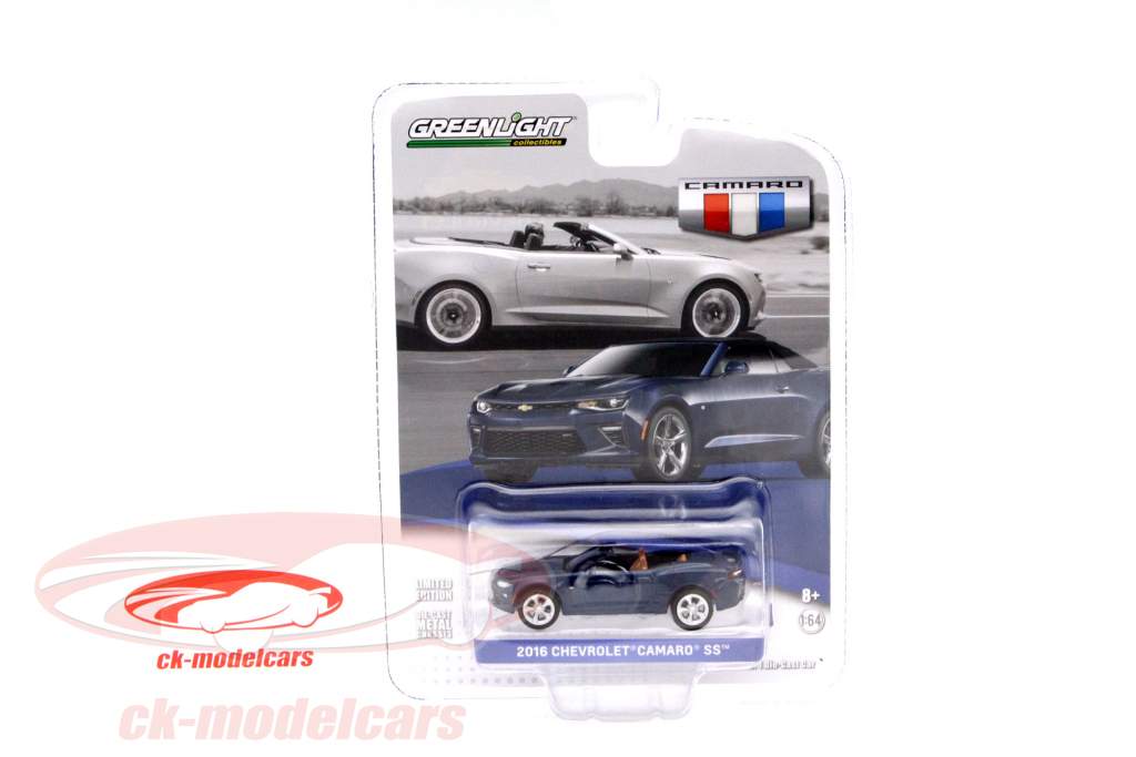 Chevrolet Camaro SS year 2016 blue 1:64 Greenlight