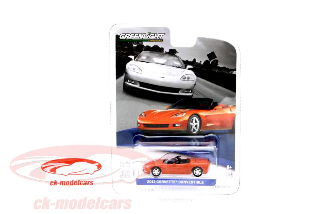 Chevrolet Corvette Convertible année 2012 orange 1:64 Greenlight