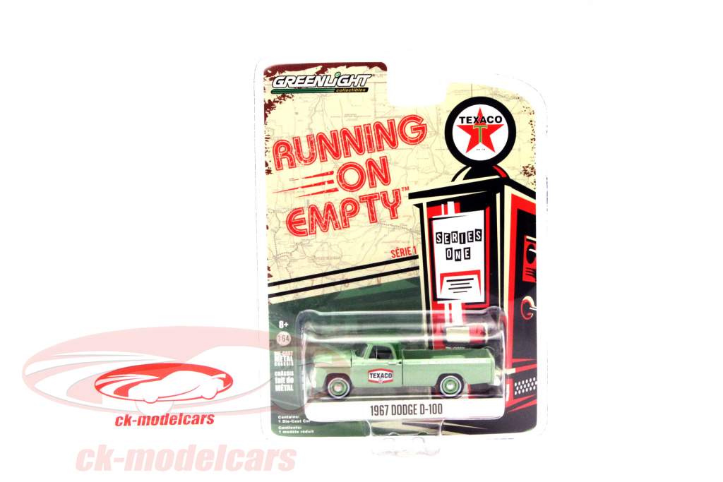 Dodge D-100 jaar 1967 Texaco groen 1:64 Greenlight