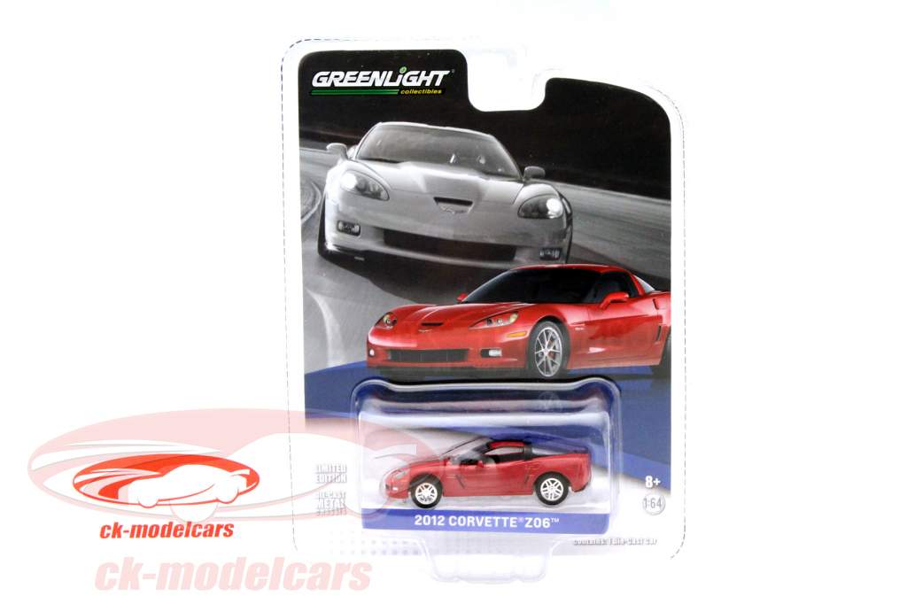 Chevrolet Corvette Z06 år 2012 rød 1:64 Greenlight