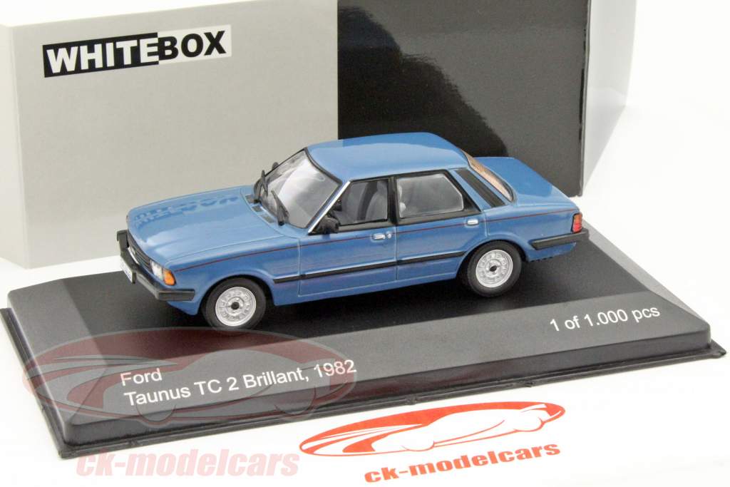 Ford Taunus TC 2 Brillant 年 1982 ブルー 1:43 WhiteBox