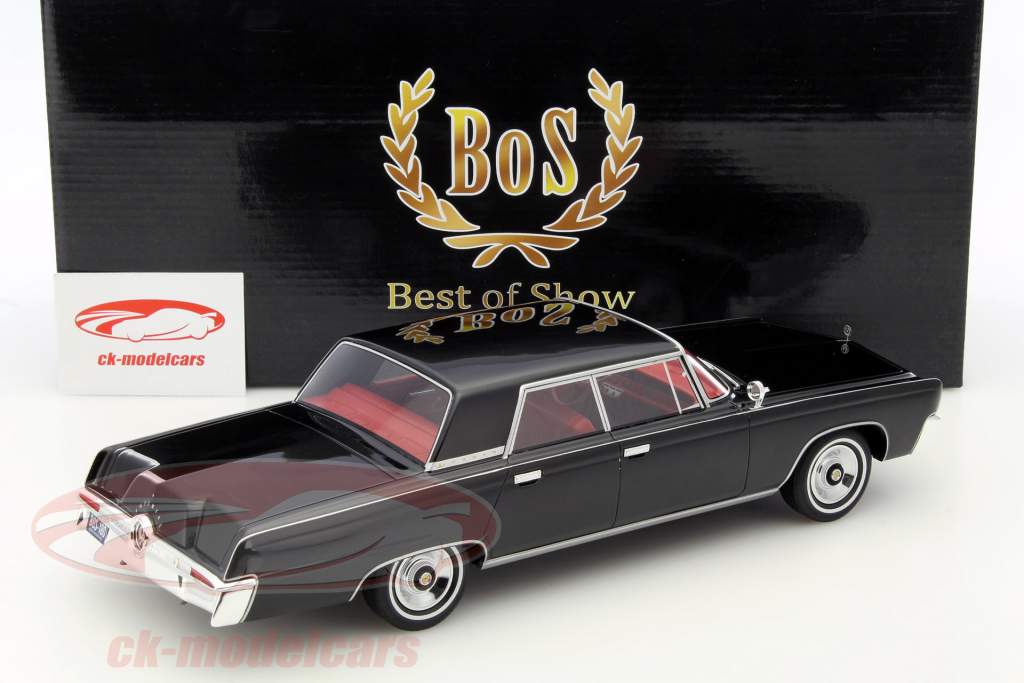 Chrysler Imperial Crown 4ドア 年 1965 ブラック 1:18 BoS-Models