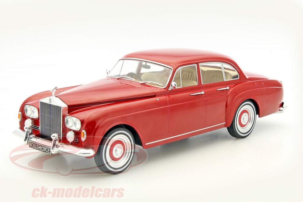 Rolls Royce Silver Cloud III Flying Spur RHD mørkerød 1:18 ModelCar Group