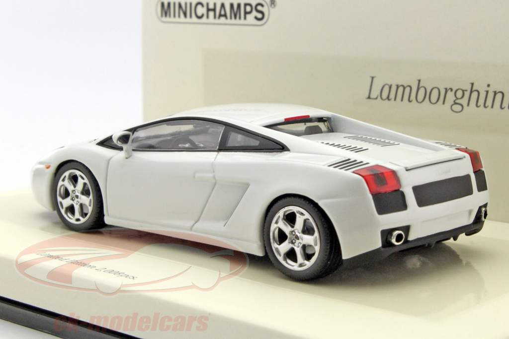 Lamborghini Gallardo jaar 2007 wit 1:43 Minichamps