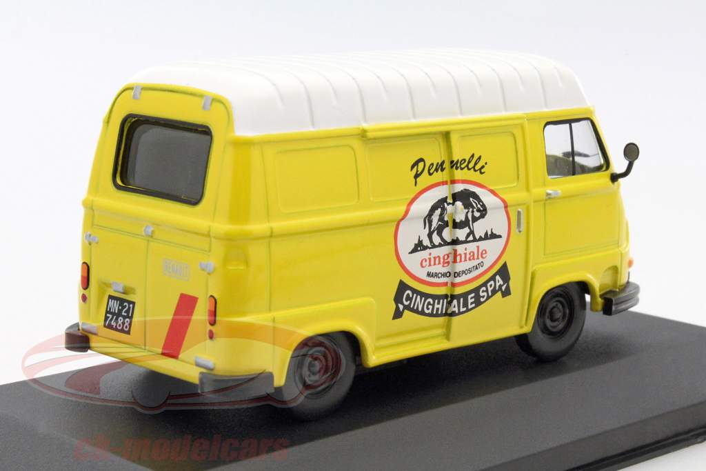 Renault Estafette Pennelli Cinghiale year 1974 yellow / white 1:43 Altaya