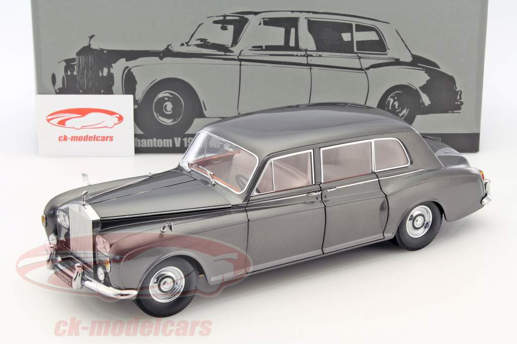 Rolls Royce Phantom V Limousine LHD Baujahr 1964 grau 1:18 Paragon Models
