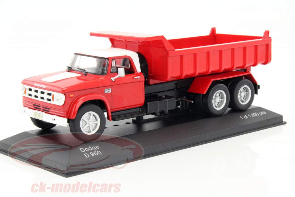 Dodge D950 赤 / ホワイト 1:43 WhiteBox
