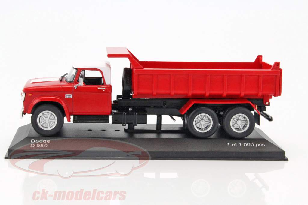 Dodge D950 赤 / ホワイト 1:43 WhiteBox