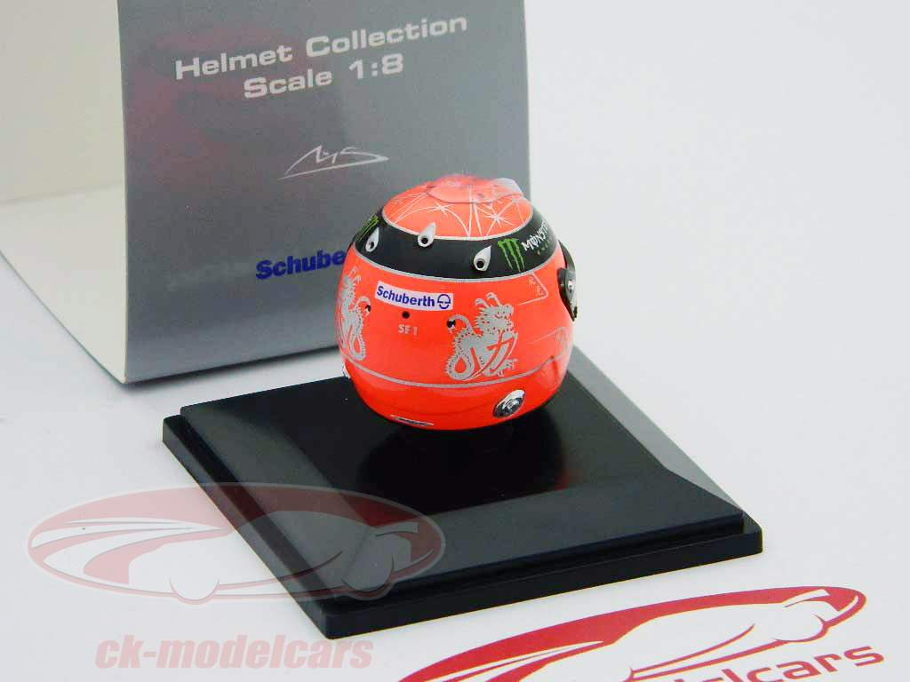 Michael Schumacher Fórmula 1 2011 Capacete / capacete 1:08 Centelha