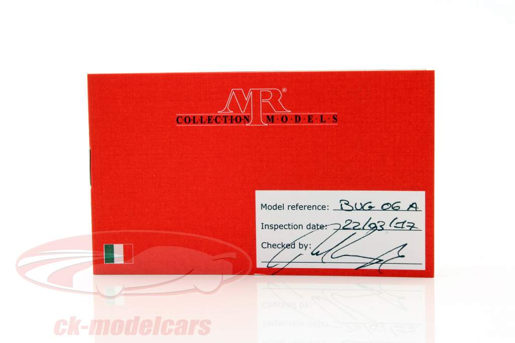 Bugatti Chiron année de construction 2016 bleu / bleu foncé métallique avec vitrine 1:18 MR Models