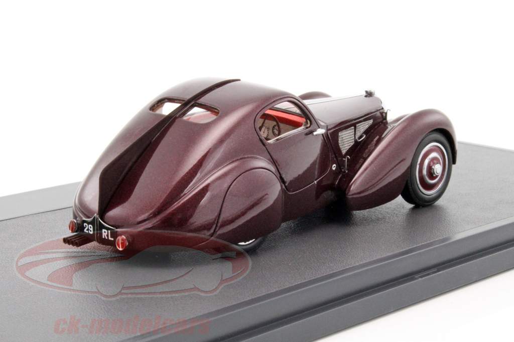 Bugatti Type 51 Dubos Coupe 建造年份 1931 紫色 金属的 1:43 Matrix