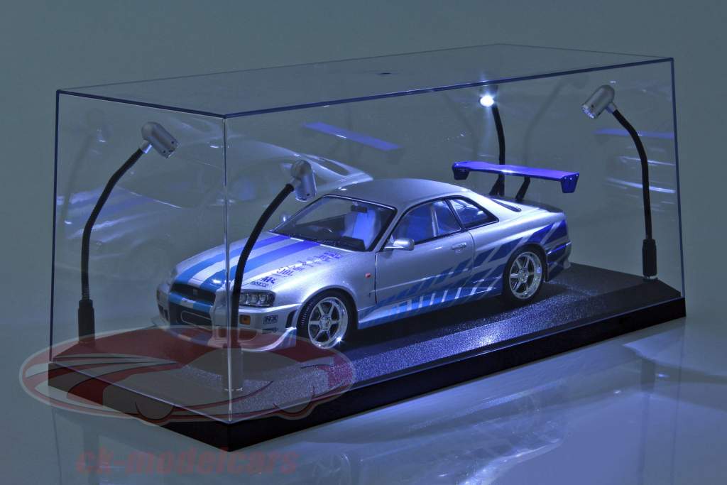 solteiro mostruário com 4 móvel CONDUZIU lâmpadas para modelo carros dentro escala 1:18 Triple9