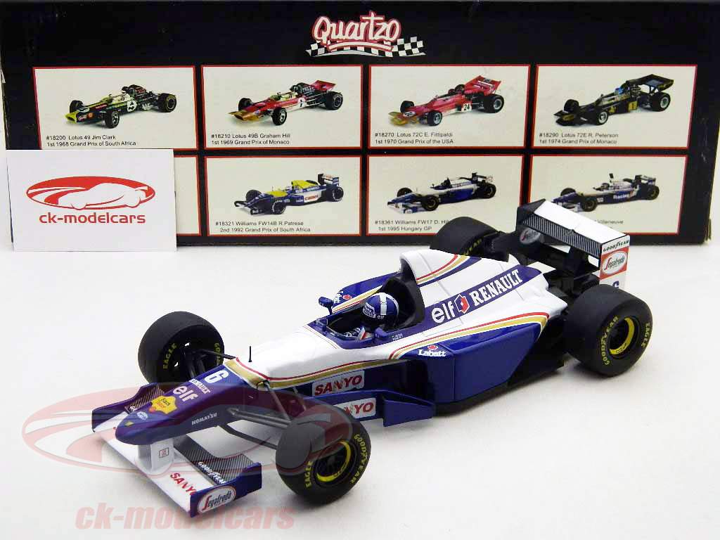 D. Coulthard Williams FW17 formula one 1995 1:18 Quartzo