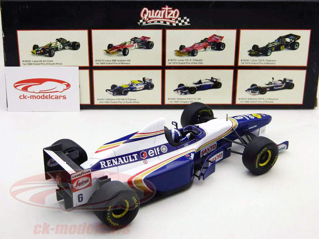 D. Coulthard Williams FW17 formula one 1995 1:18 Quartzo