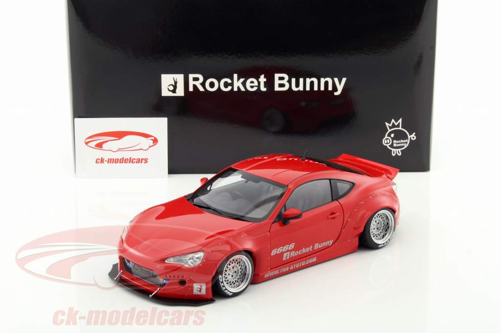 Rocket Bunny Toyota 86 red / silver 1:18 AUTOart