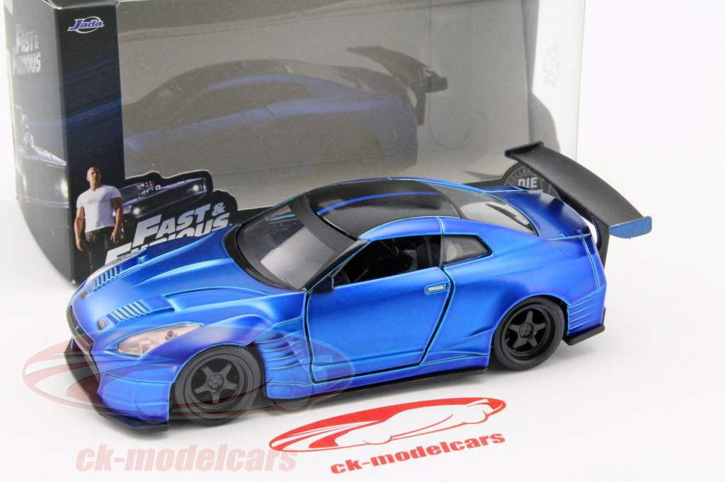 Brian's Nissan GT-R (R35) 建造年份 2009 Fast and Furious 蓝 1:32 Jada Toys