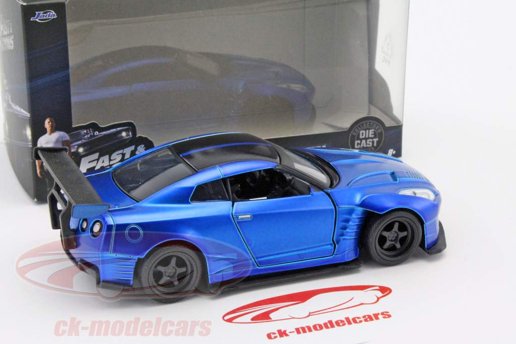 Brian's Nissan GT-R (R35) 建造年份 2009 Fast and Furious 蓝 1:32 Jada Toys
