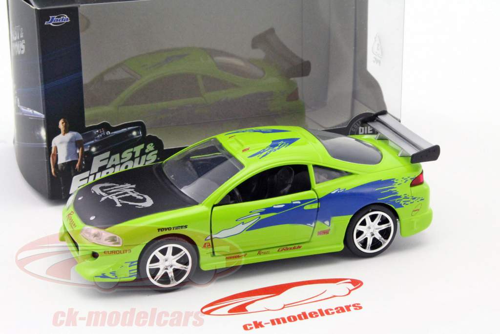 Brian's Mitsubishi Eclipse Fast and Furious grün 1:32 Jada Toys