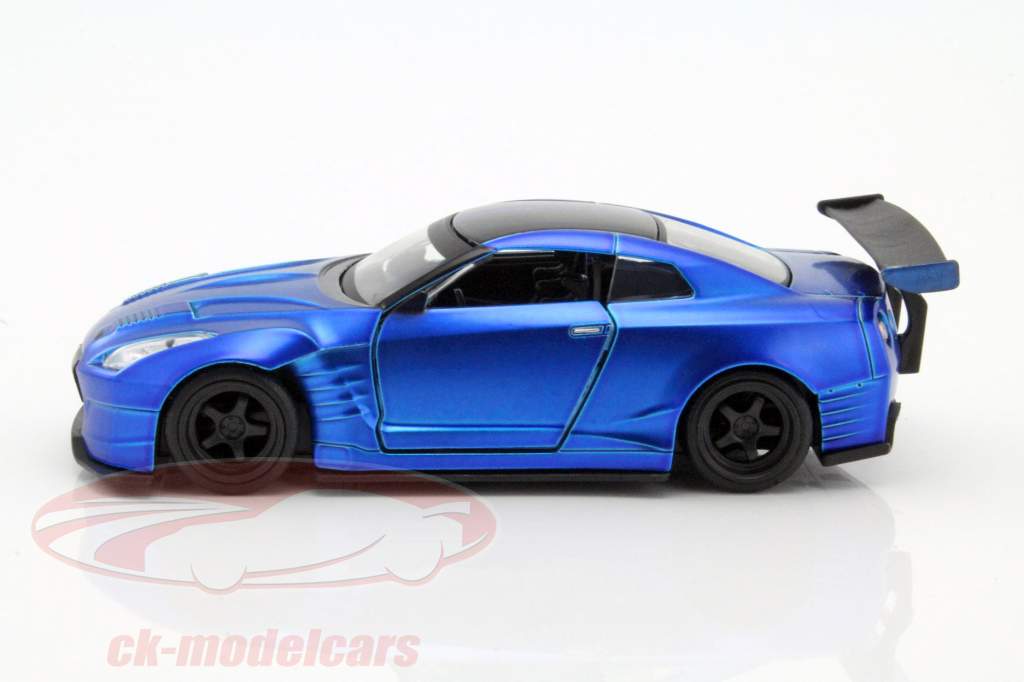 Brian's Nissan GT-R (R35) 建造年份 2009 Fast and Furious 蓝 1:32 Jada Toys