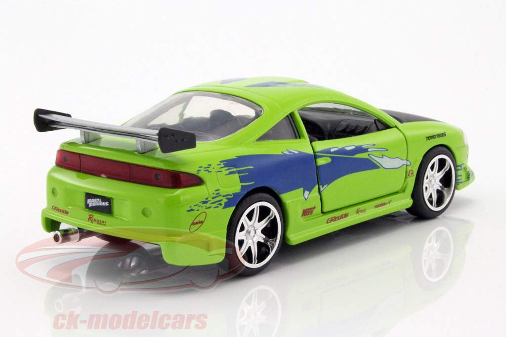 Brian's Mitsubishi Eclipse Fast and Furious grün 1:32 Jada Toys