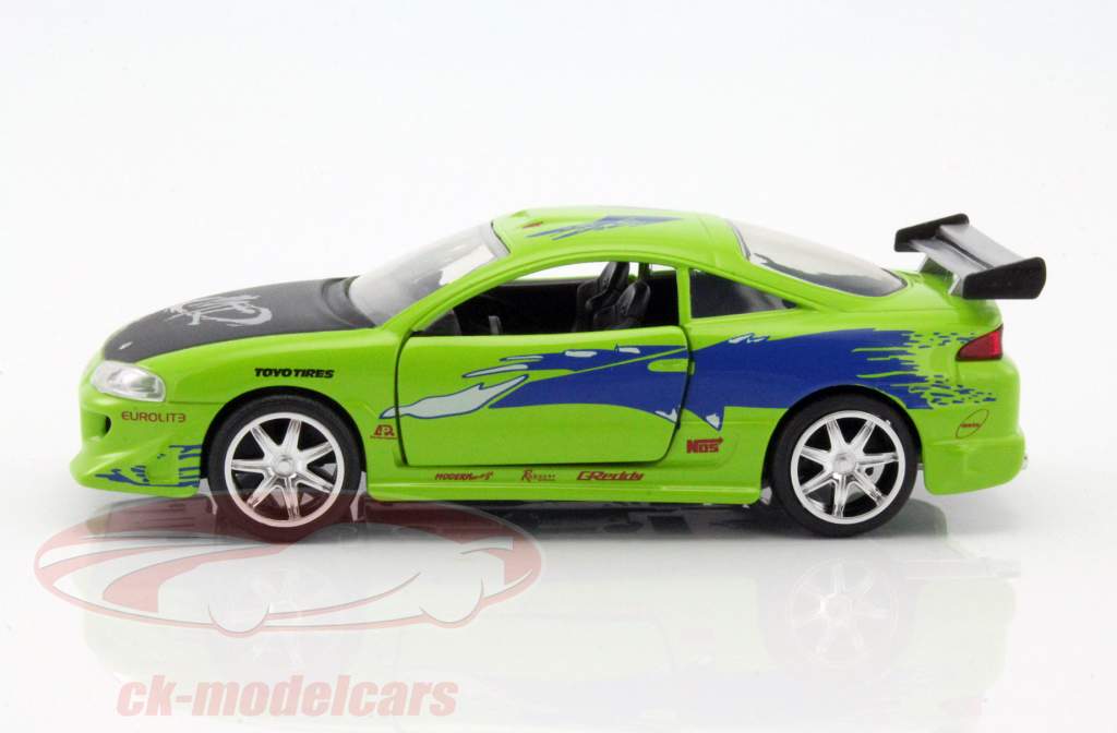 Brian's Mitsubishi Eclipse Fast and Furious grün 1:32 Jada Toys