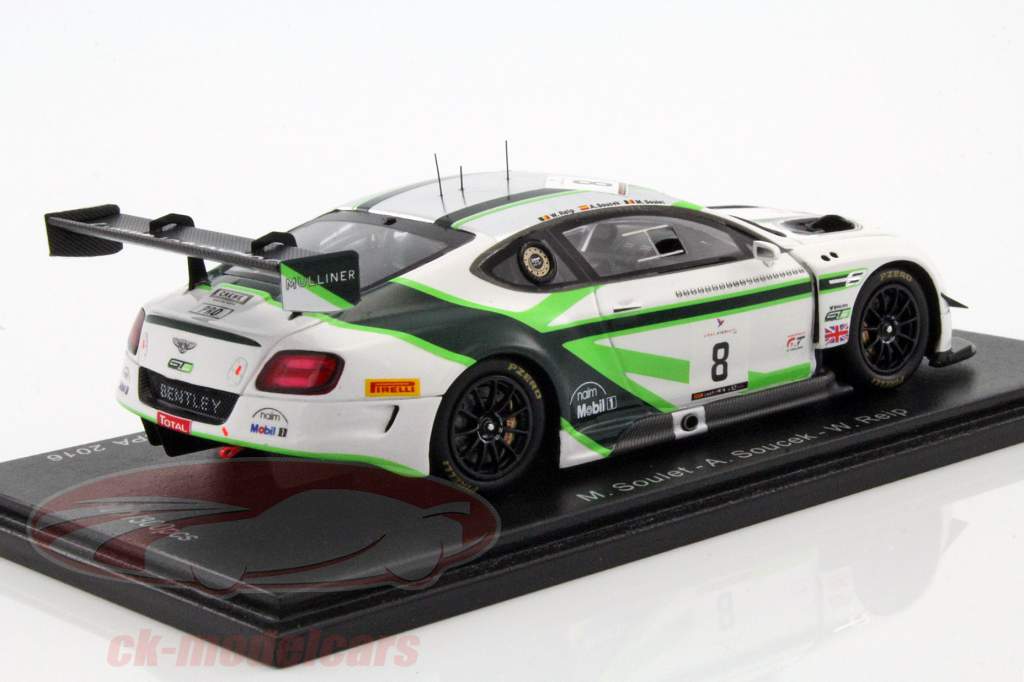 Bentley Continental GT3 #8 4th 24h Spa 2016 Soulet, Soucek, Reip 1:43 Spark