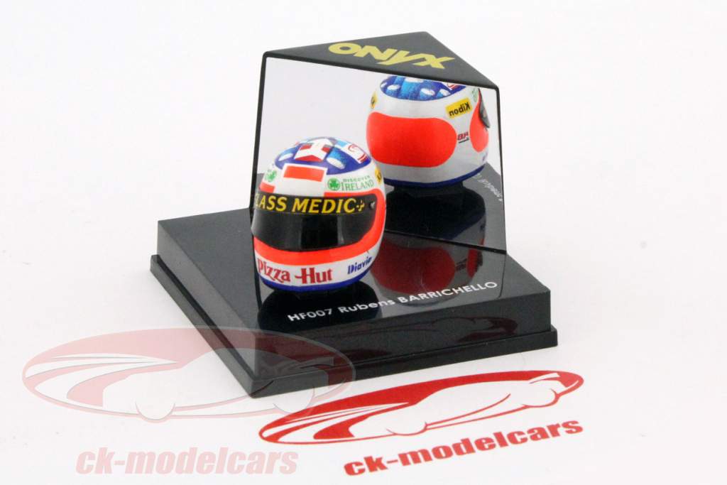 Rubens Barrichello fórmula 1 capacete 1:12 Onyx