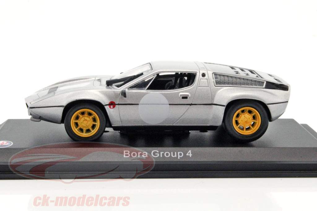 Maserati Bora Group 4 築 1973 銀 1:43 Leo Models