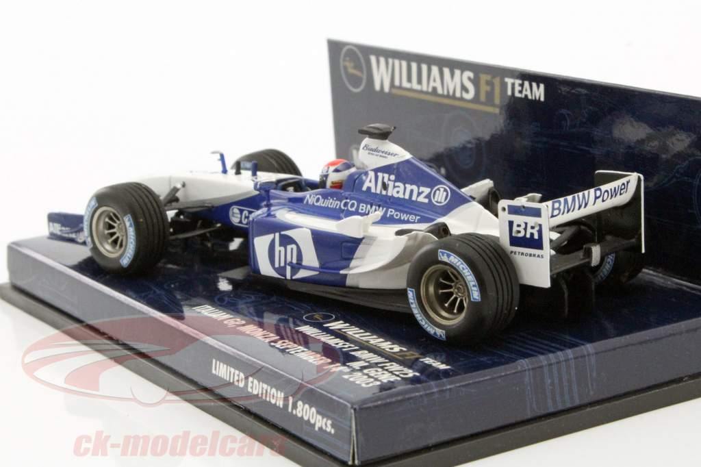 Minichamps 1:43 Marc Gene Williams FW25 Italy GP Monza