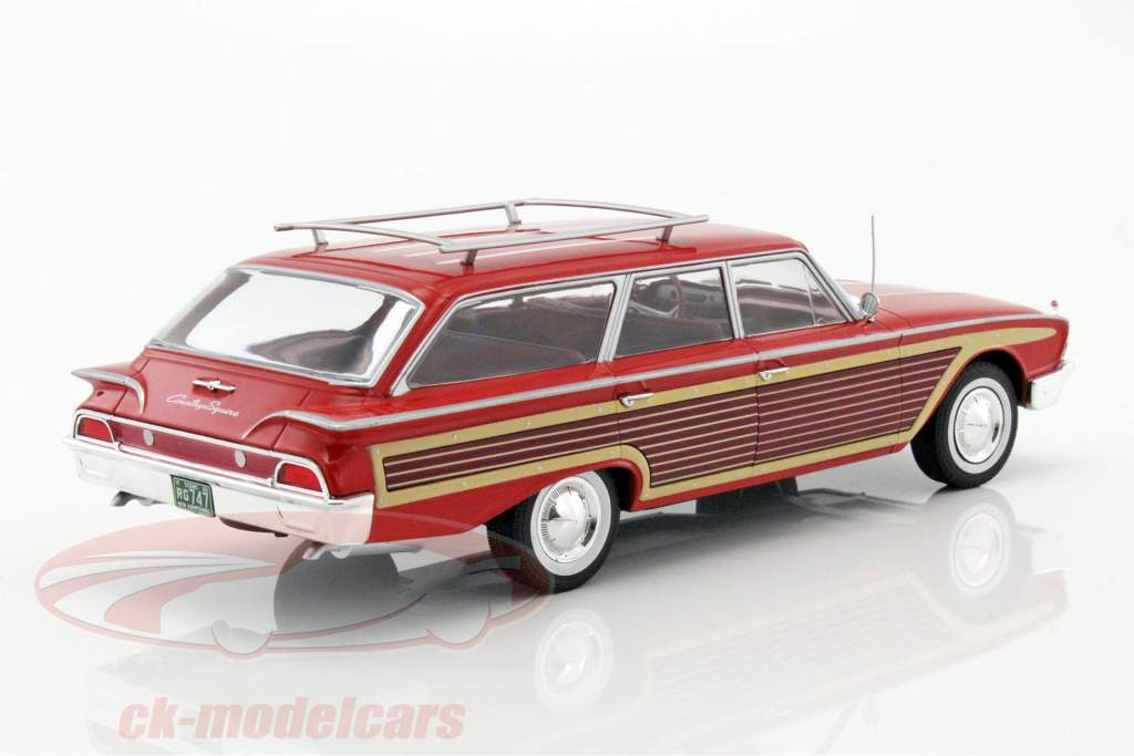 Ford Country Squire 同 木材外观 红 1:18 Model Car Group