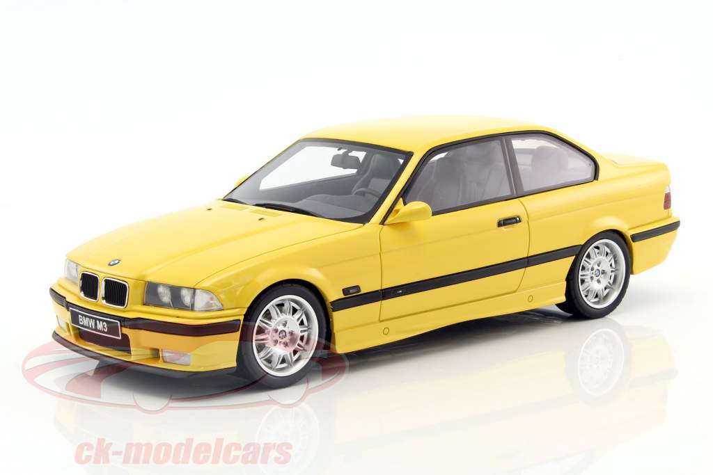 BMW M3 E36 Coupe año de construcción 1995 amarillo 1:18 OttOmobile