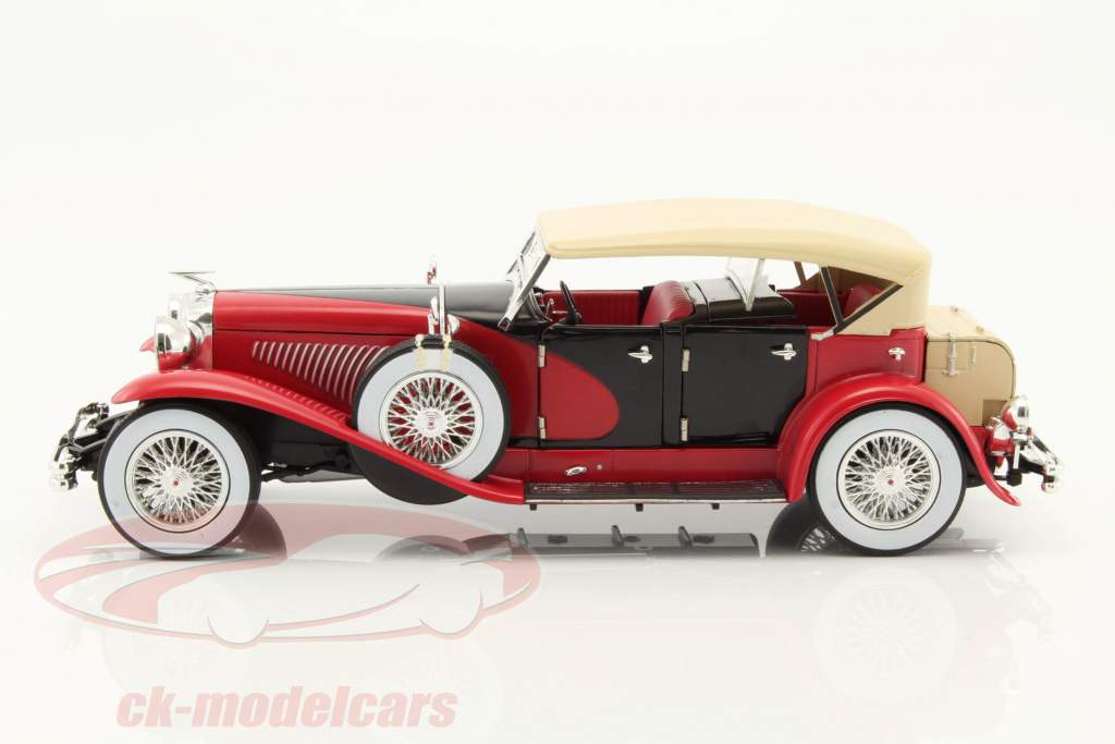 Düsenberg II SJ année de construction 1934 rouge / noir 1:18 Greenlight