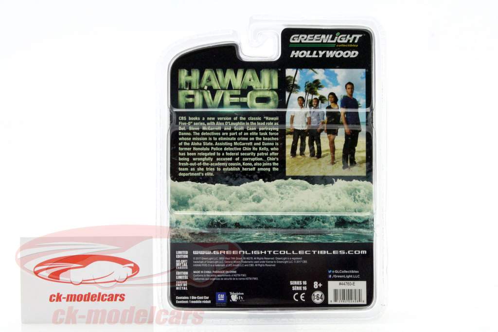 Chevrolet Silverado Сериал Hawaii Five-0 2010 синий 1:64 Greenlight