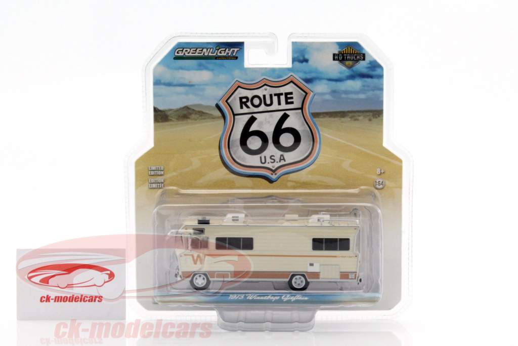 Winnebago Chieftain année de construction 1973 beige 1:64 Greenlight