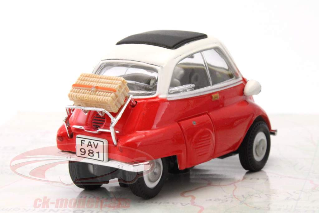 3-Car Set BMW Isetta blu / rosso / verde 1:43 Cararama