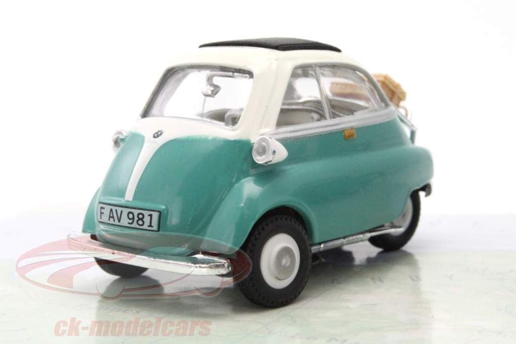 3-Car Set BMW Isetta blu / rosso / verde 1:43 Cararama