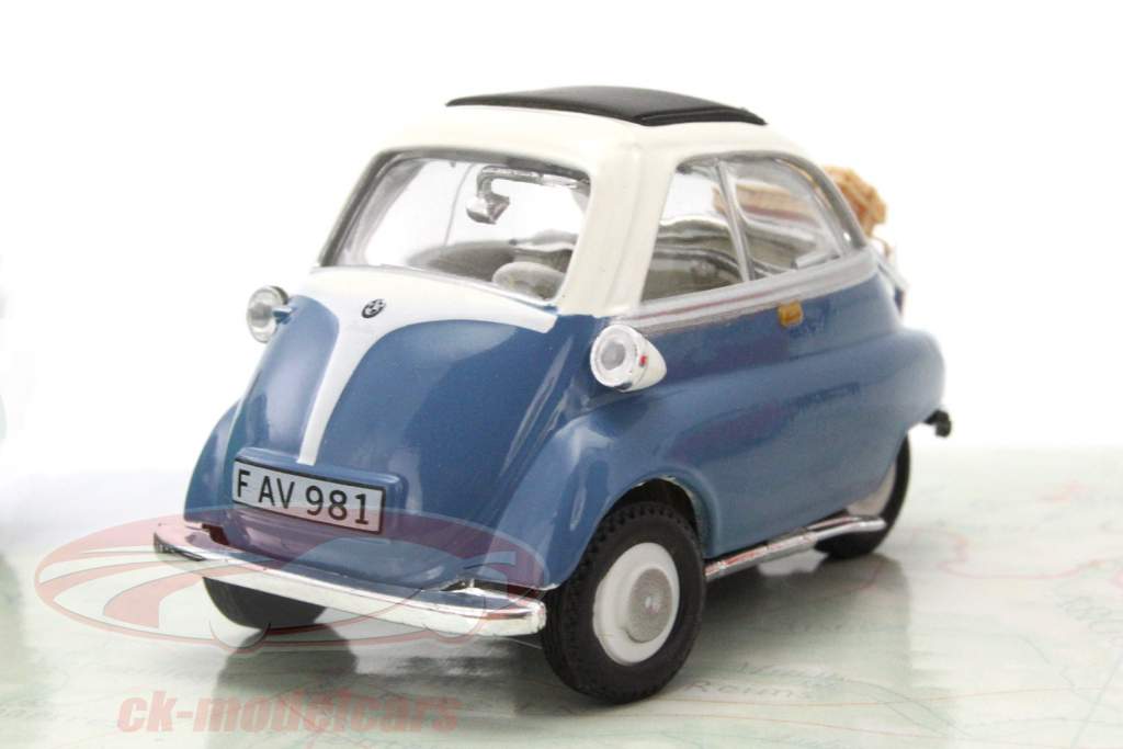 3-Car Set BMW Isetta bleu / rouge / vert 1:43 Cararama