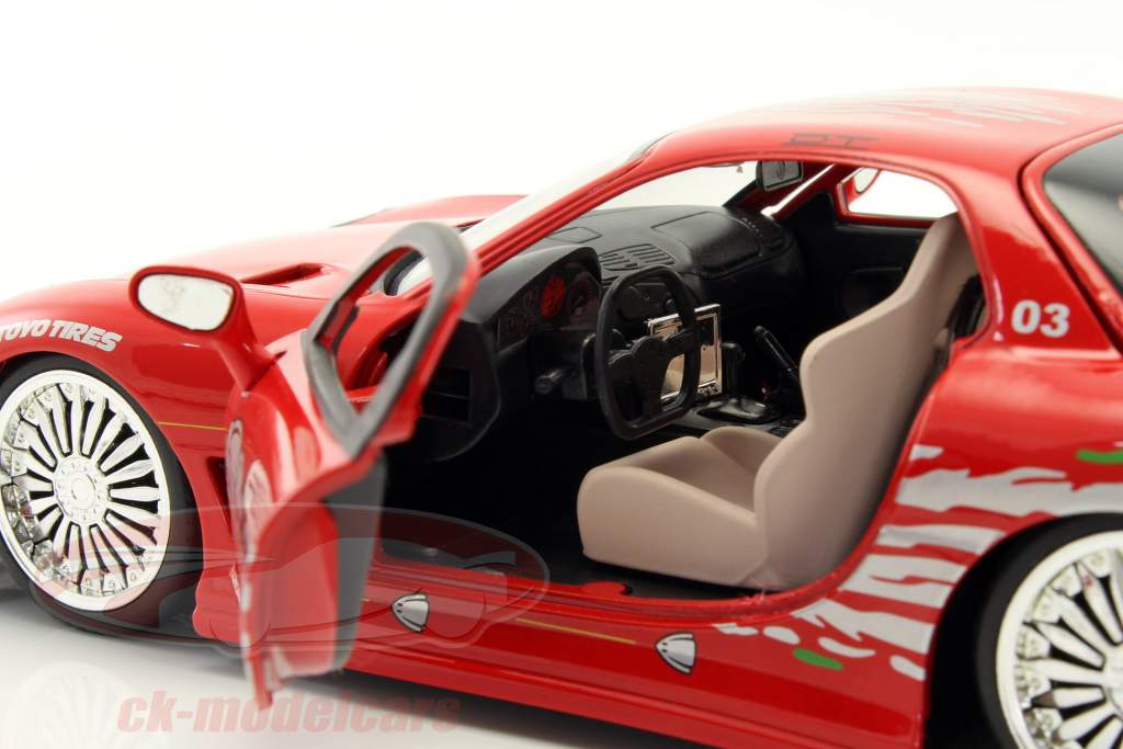 Dom's Mazda RX-7 Fast and Furious 赤 1:24 Jada Toys