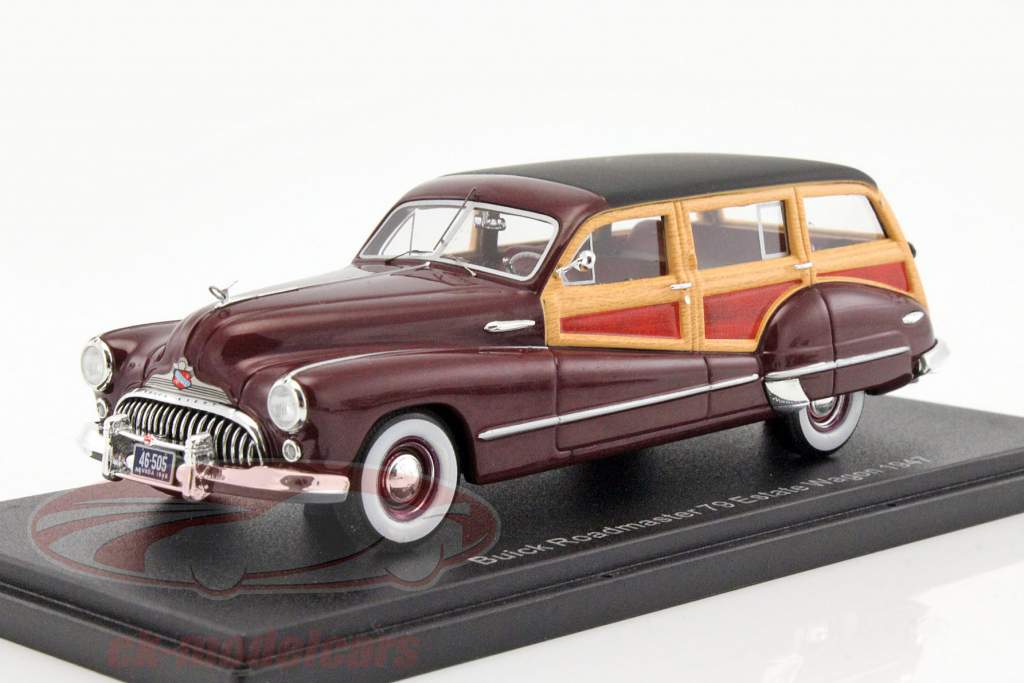 Buick Roadmaster 79 Estate Wagon 年 1947 紫色 同 木材外观 1:43 Neo