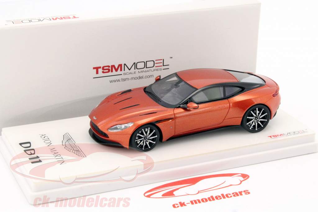Aston Martin DB11 建造年份 2017 cinnabar 橙 1:43 TrueScale