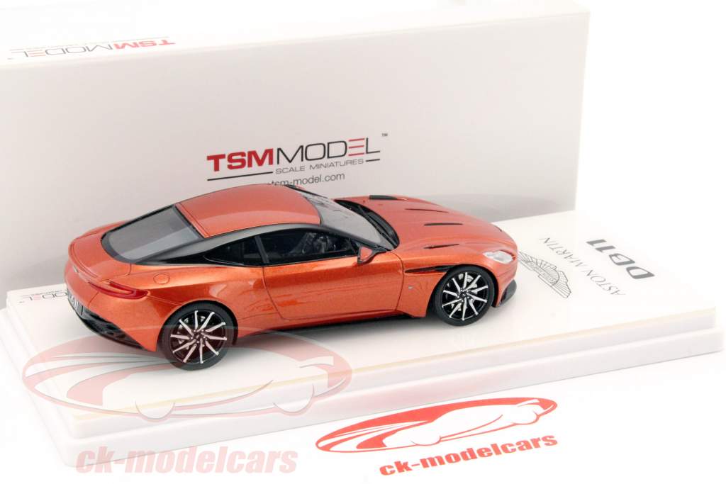 Aston Martin DB11 建造年份 2017 cinnabar 橙 1:43 TrueScale