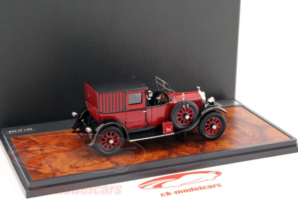 Rolls Royce 20HP Open Drive Brougham by Brewster año 1927 rojo / negro 1:43 Matrix