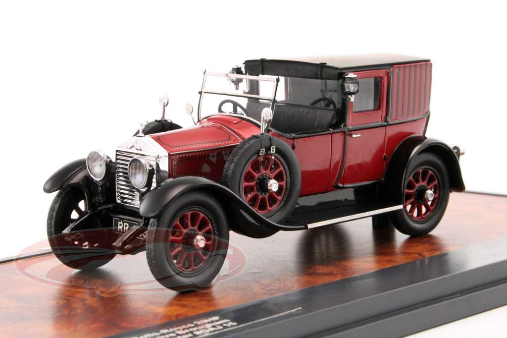 Rolls Royce 20HP Open Drive Brougham by Brewster año 1927 rojo / negro 1:43 Matrix