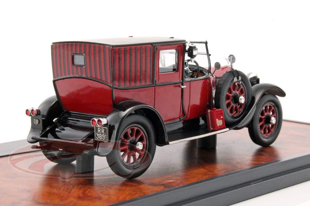 Rolls Royce 20HP Open Drive Brougham by Brewster año 1927 rojo / negro 1:43 Matrix