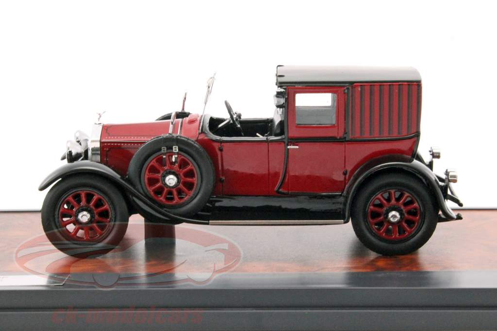 Rolls Royce 20HP Open Drive Brougham by Brewster año 1927 rojo / negro 1:43 Matrix
