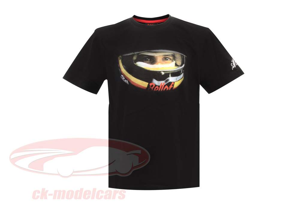 Stefan Bellof T-Shirt ''Helm'' Classic Line schwarz / rot 